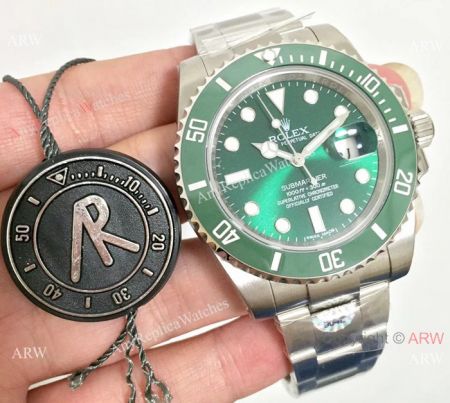 AR Factory Rolex Submariner 116610LV Swiss ETA2824 Green Face Watch 40mm
